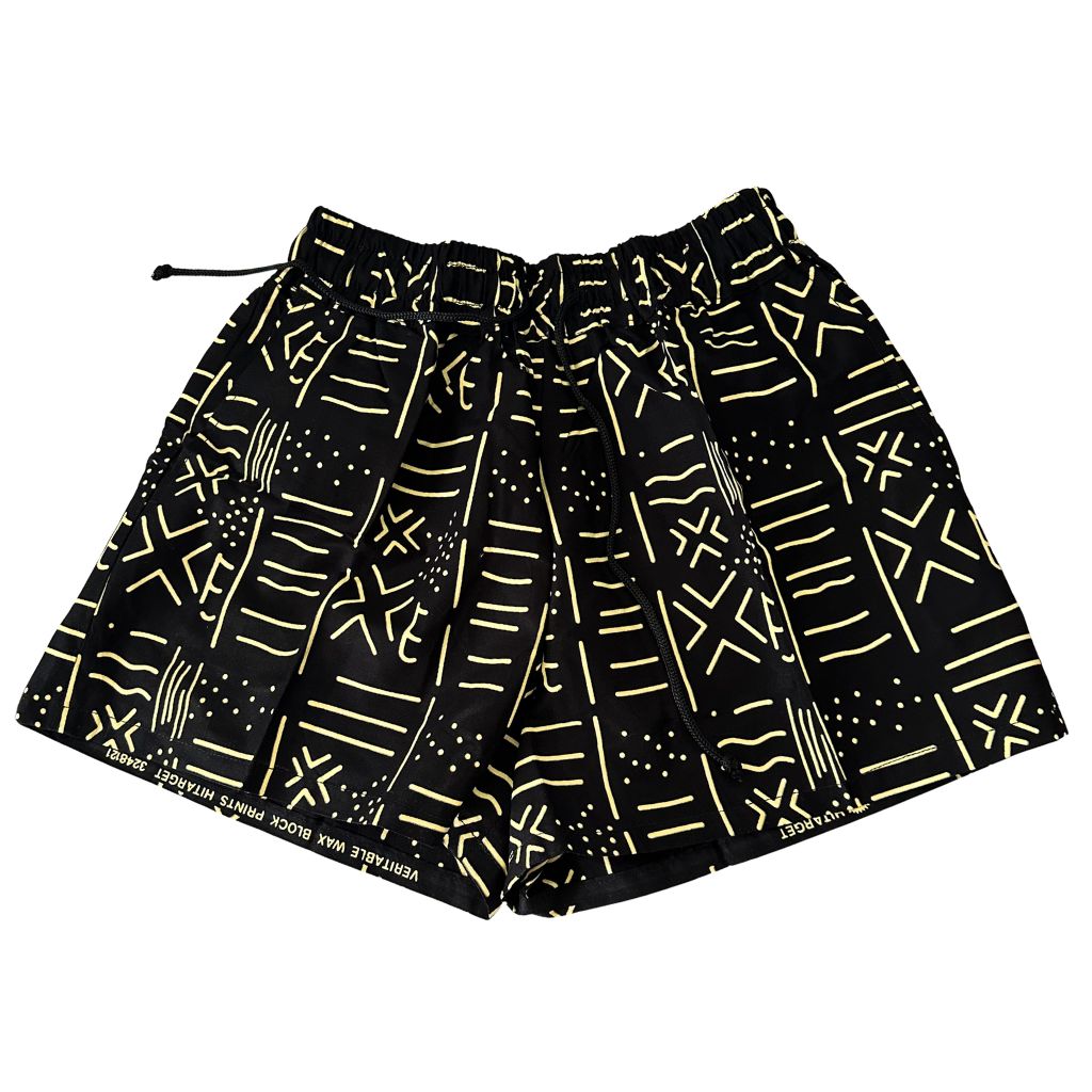 MEPA African fabric Short - Bogolan style