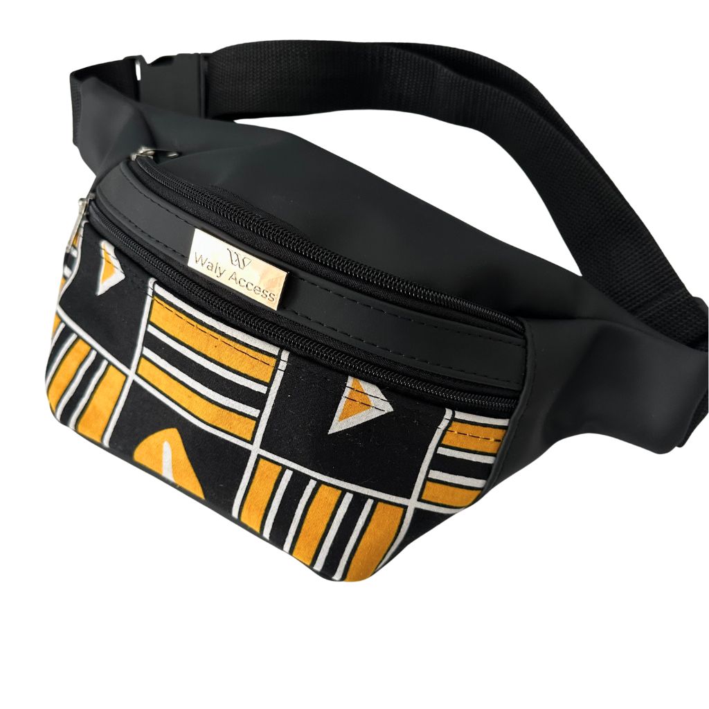 KWALI African Wax Belt Bag