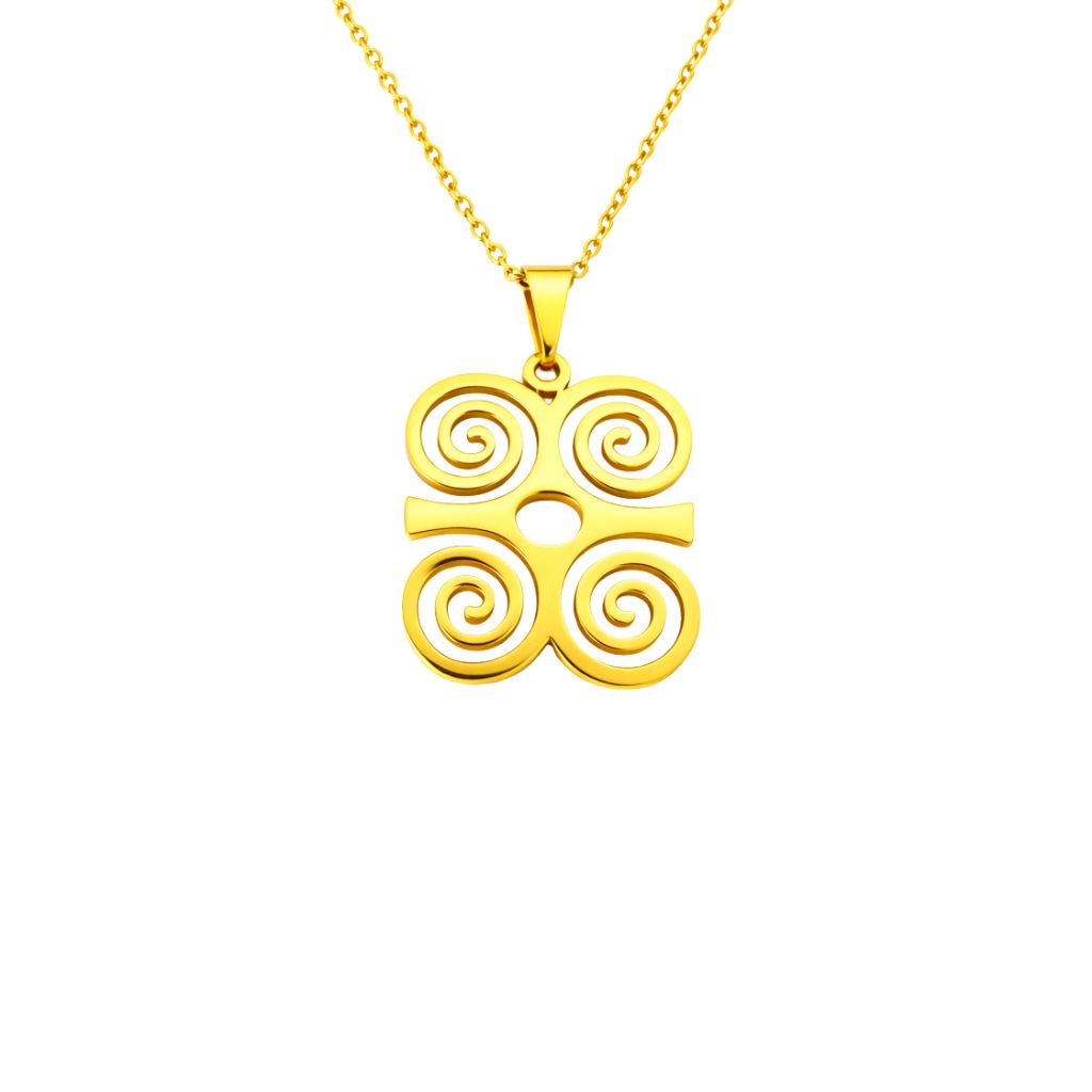 DWENNIMMEN Necklace – Adinkra Symbol in Stainless Steel