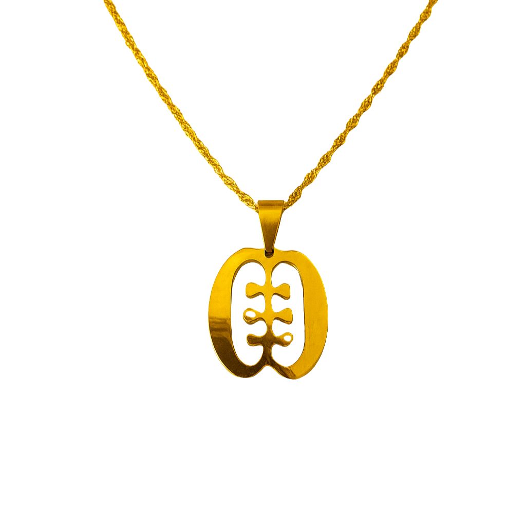 ESE NE TEKREMA Necklace – Adinkra Symbol in Stainless Steel