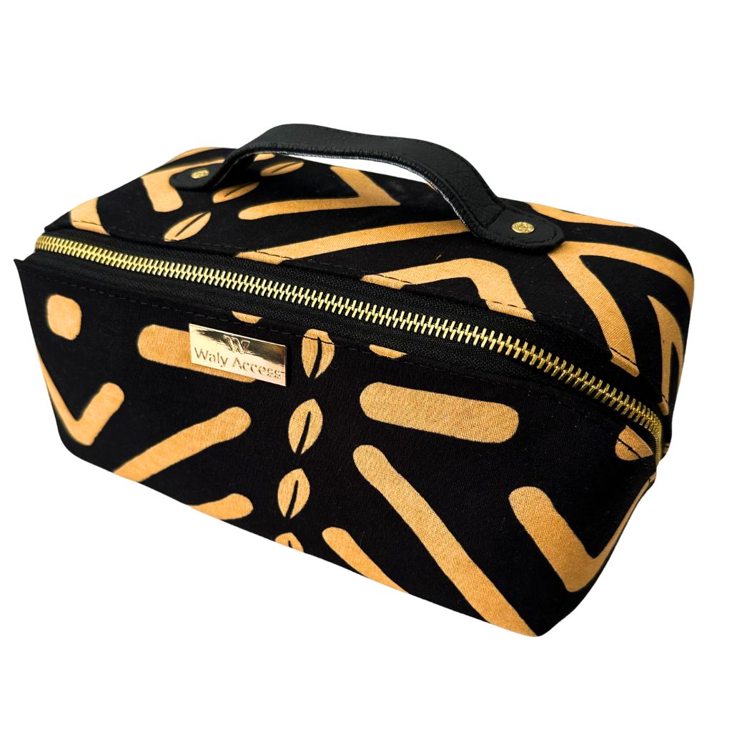 Trousse de toilette carrée en wax INIVA