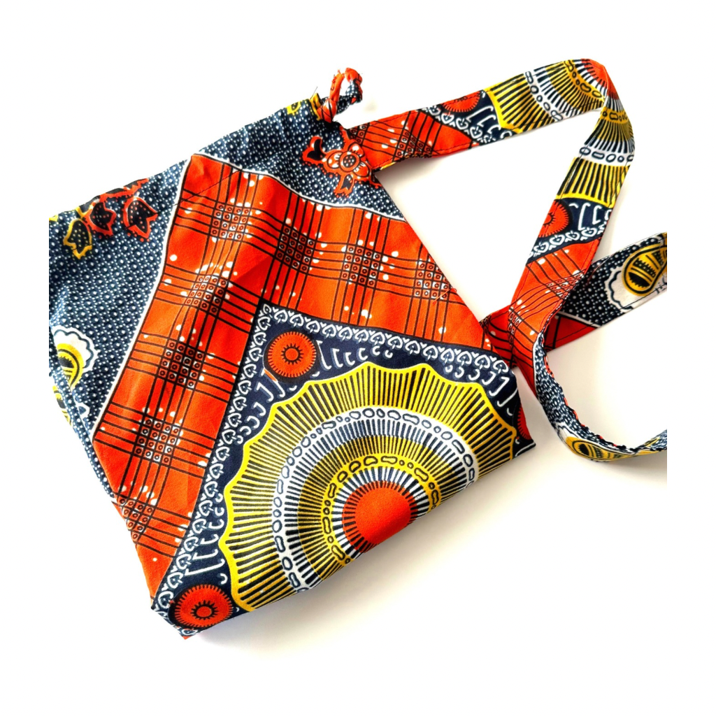 NDARI Africa Fabric Yoga Mat bag - Orange