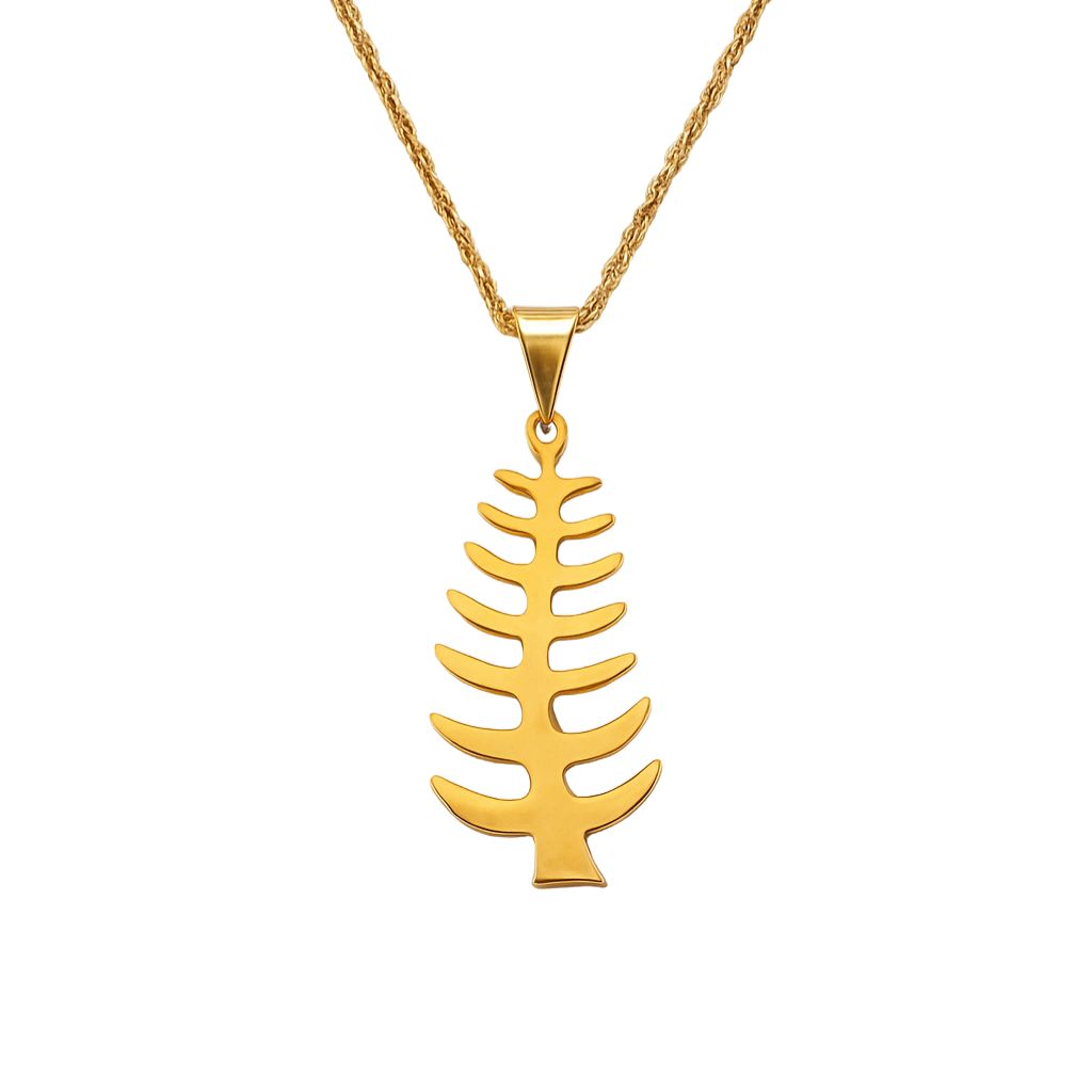 AYA Necklace – Adinkra Symbol in Stainless Steel