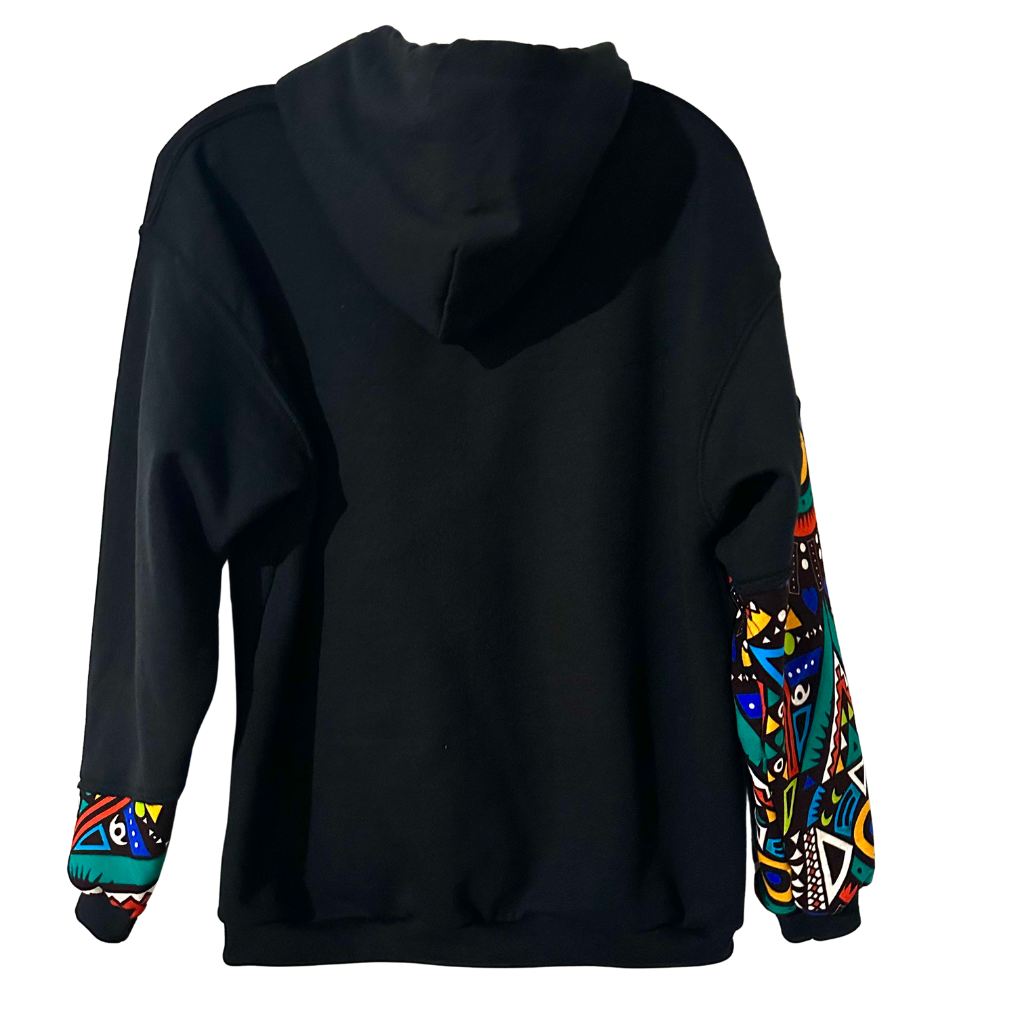 ACCRA African Print Hoodie Sweatshirt