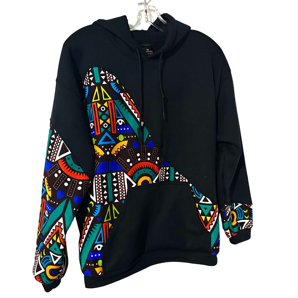 ACCRA African Print Hoodie Sweatshirt