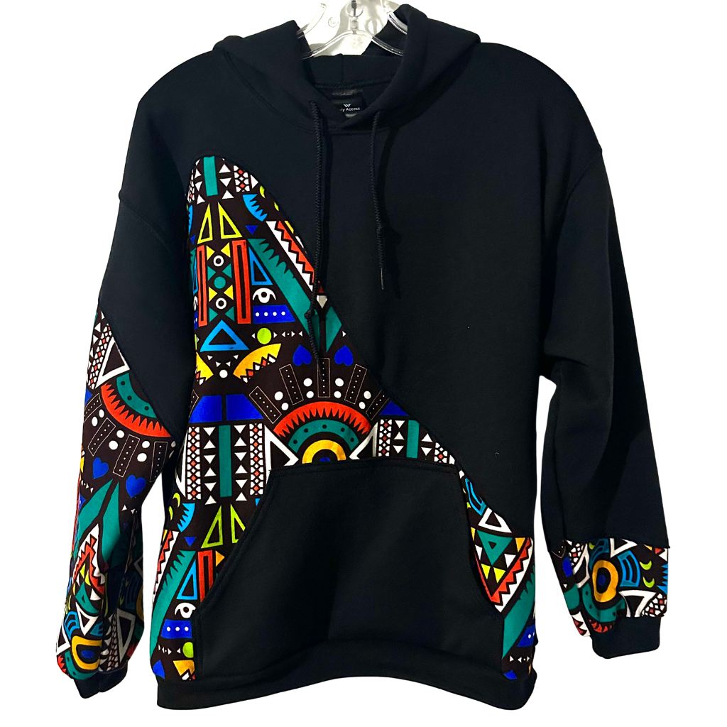 ACCRA African Print Hoodie Sweatshirt