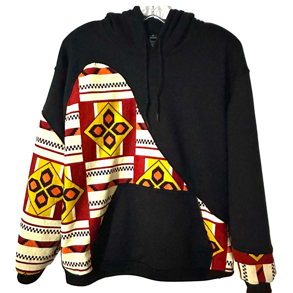 MALABO African Print Hoodie Sweatshirt