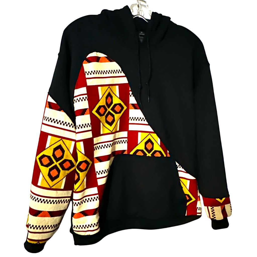 MALABO African Print Hoodie Sweatshirt