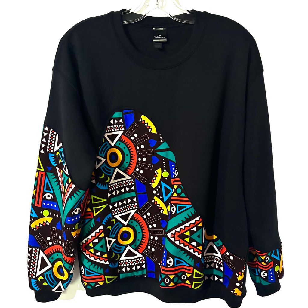 ACCRA African Print Hoodie Sweatshirt