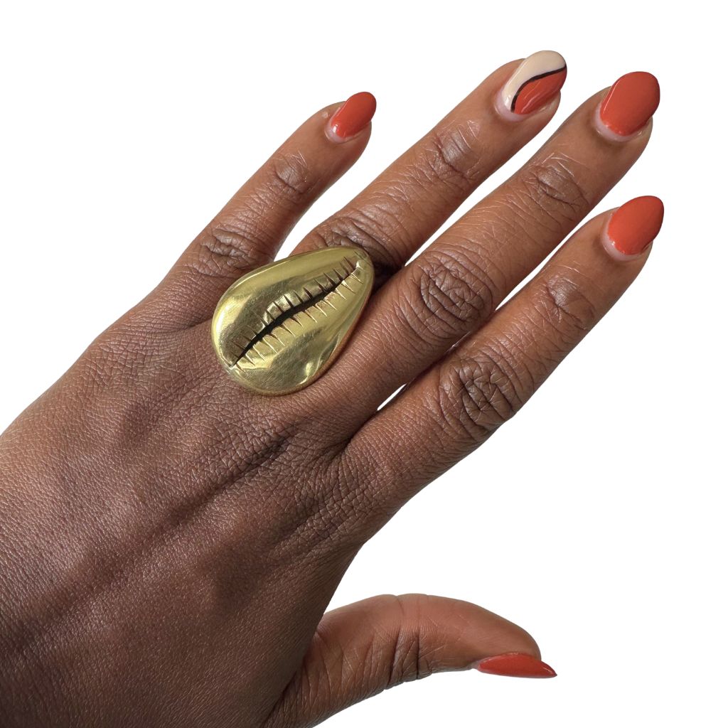 Cowrie Shell Ring – Feminine Power