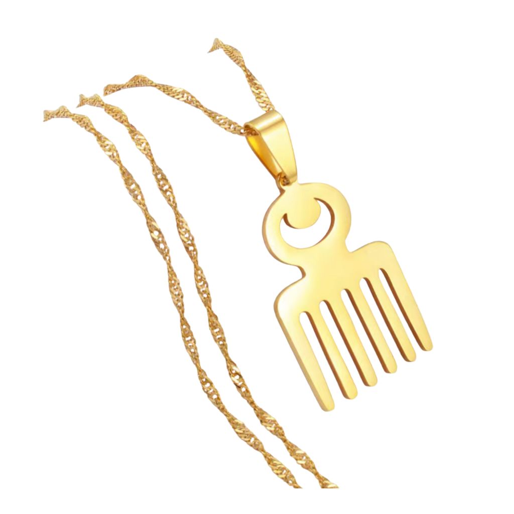 DUAFE Necklace – Adinkra Symbol in Stainless Steel