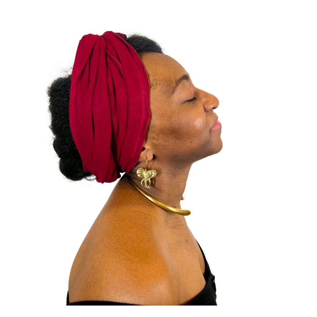 Foulard en Jersey bordeau, ORETY