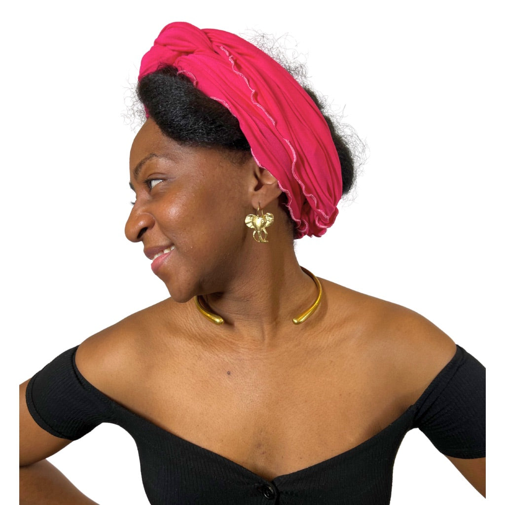 Foulard en Jersey rose fuschia, ORETY