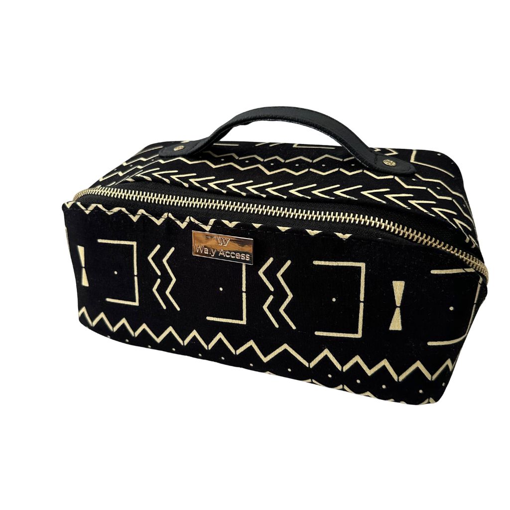 Trousse de toilette carrée en wax INIVA