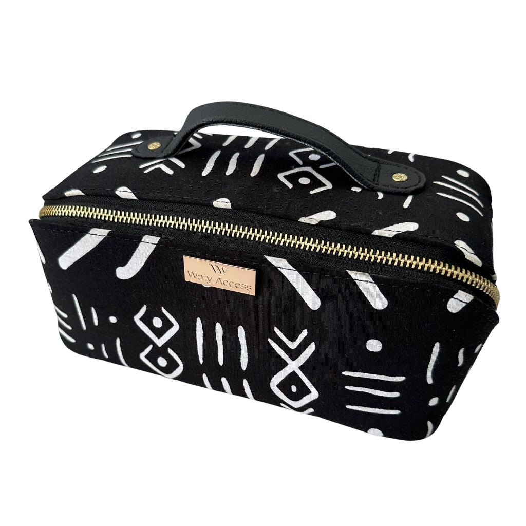 Trousse de toilette carrée en wax INIVA