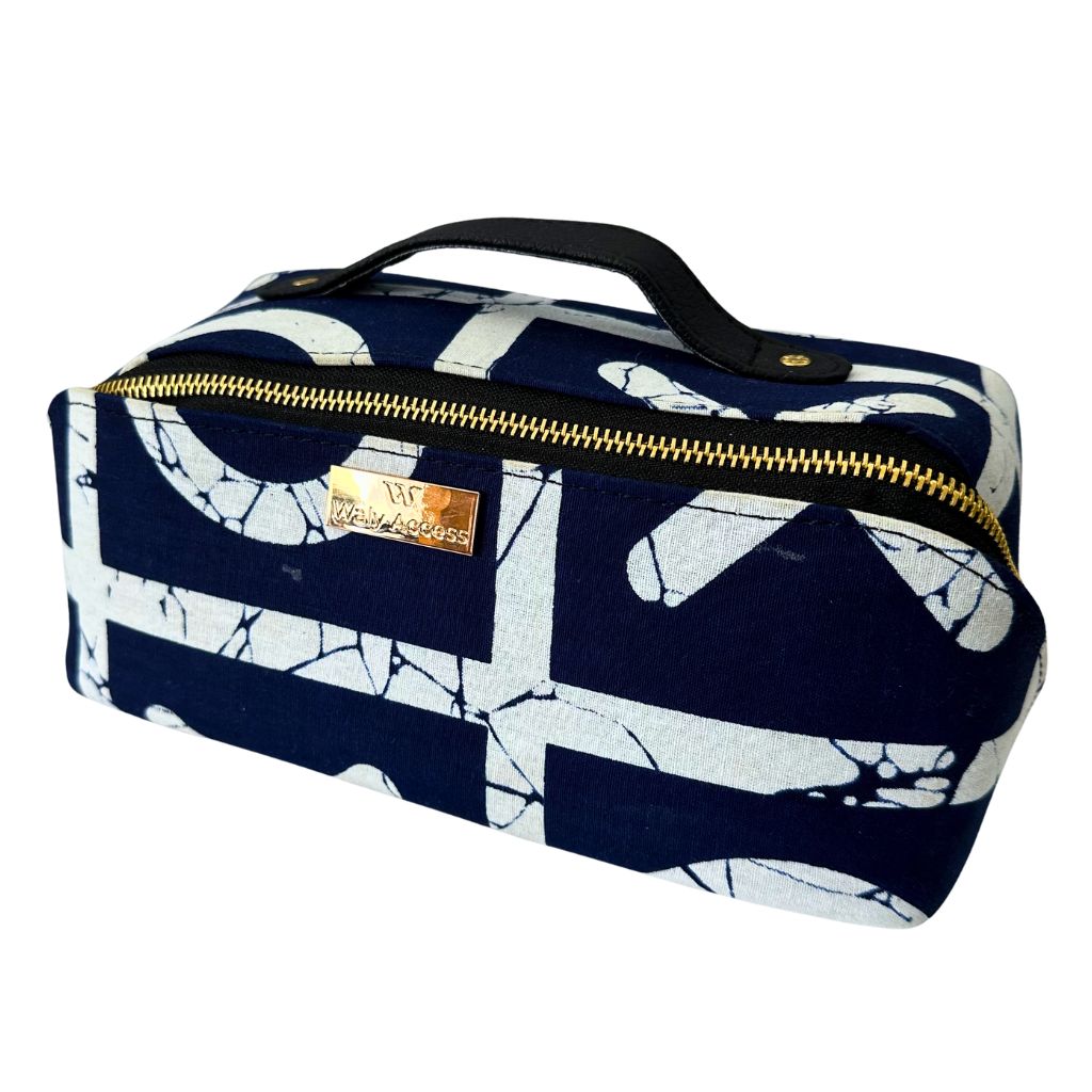 Trousse de toilette carrée en wax INIVA