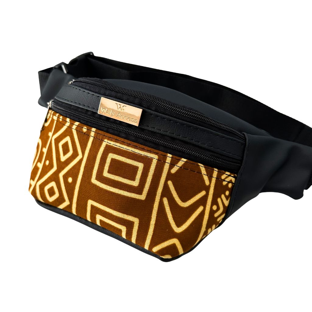 KWALI African Wax Belt Bag