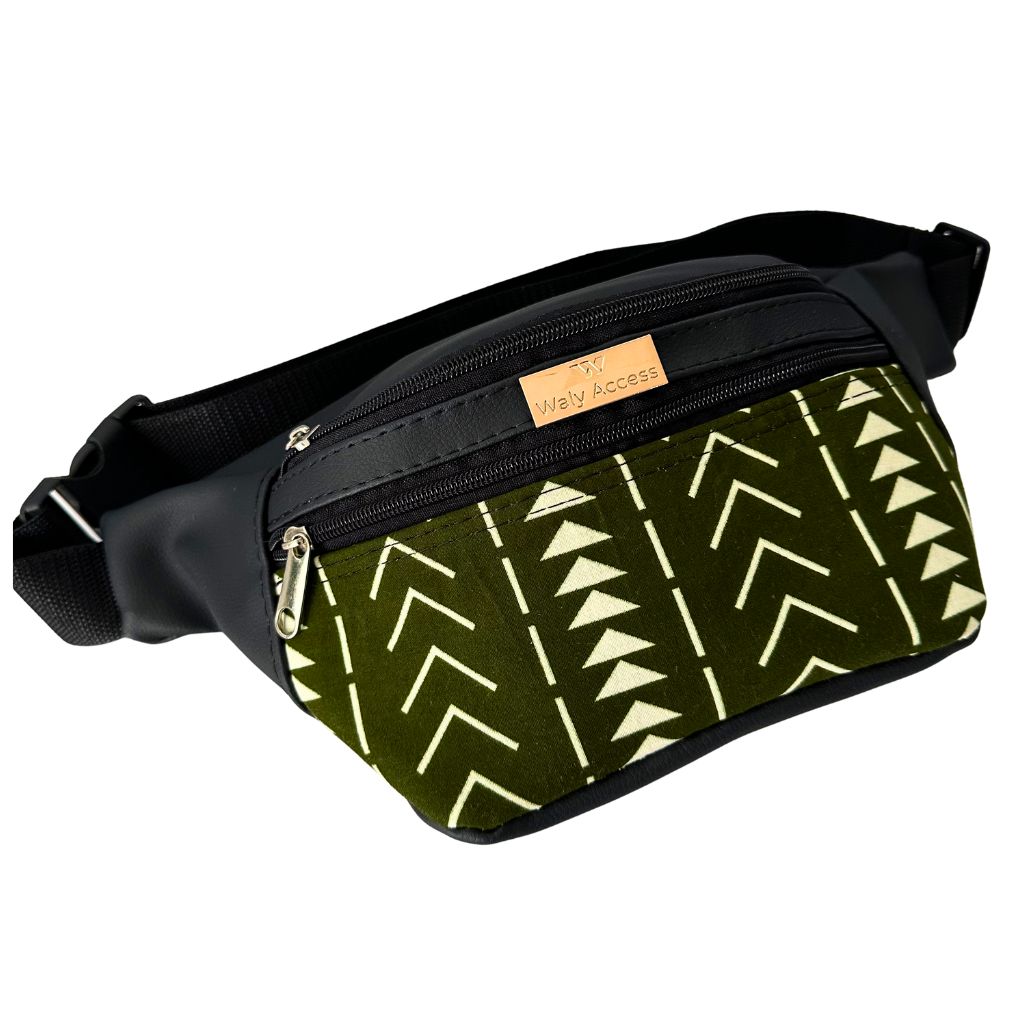 KWALI African Wax Belt Bag