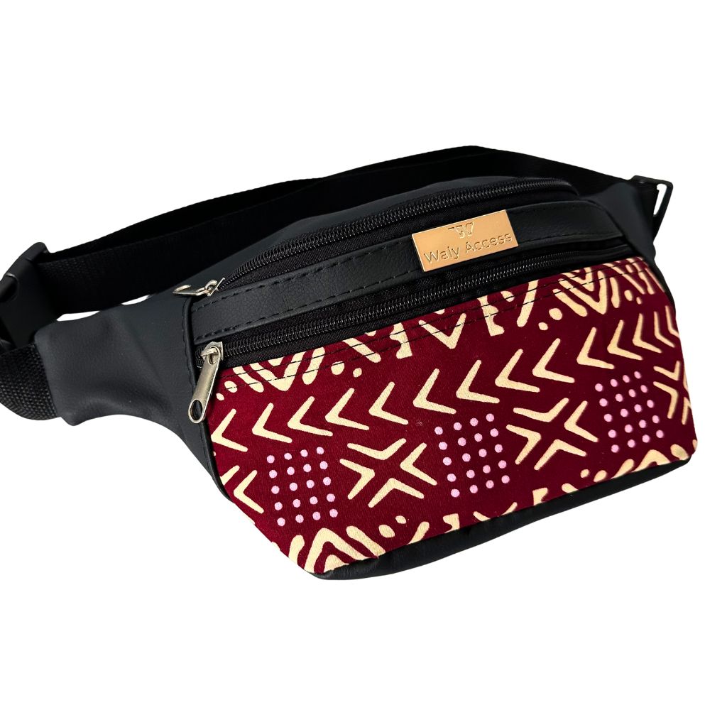 KWALI African Wax Belt Bag