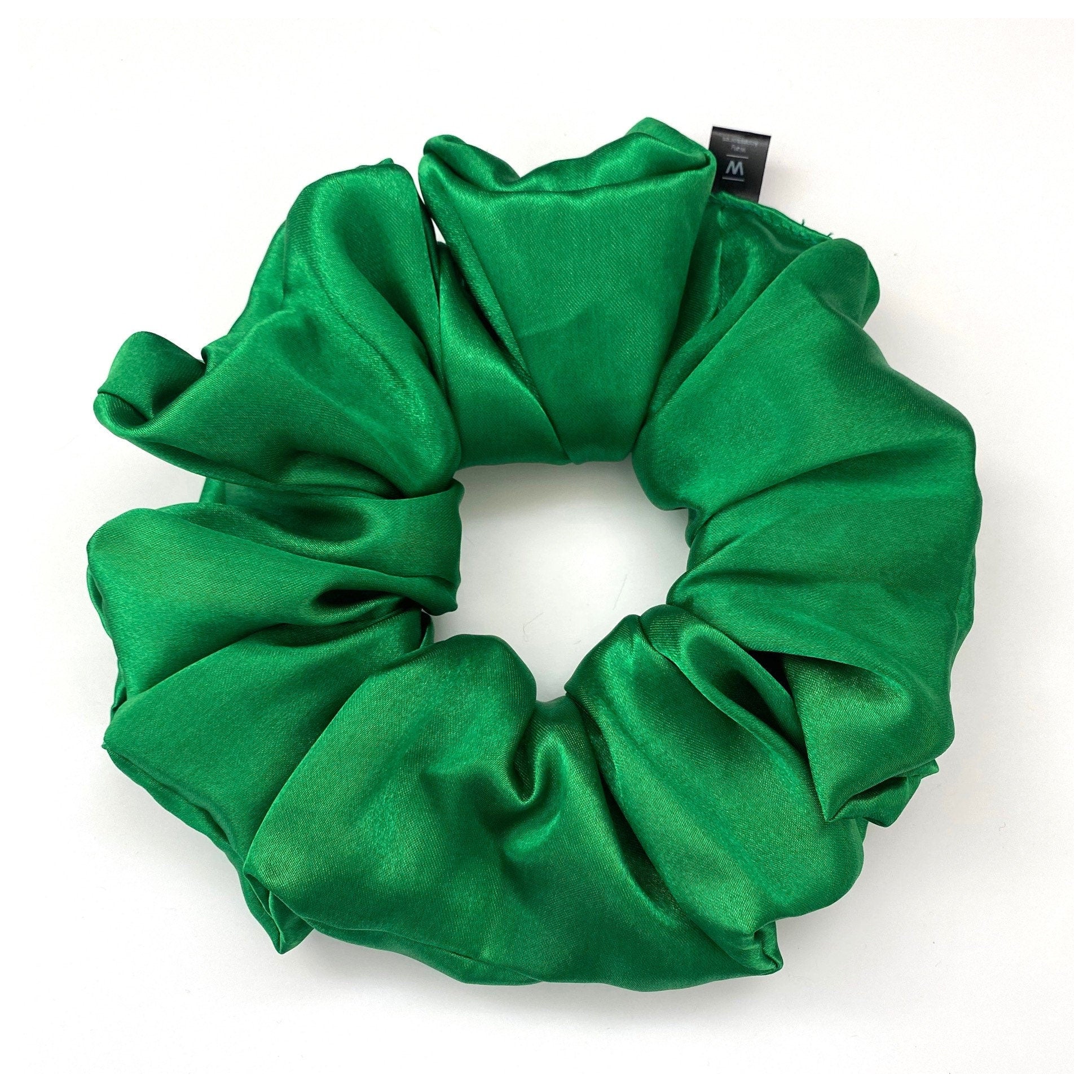 XL- Extra Large Oversized Satin Hair Scrunchie - Green